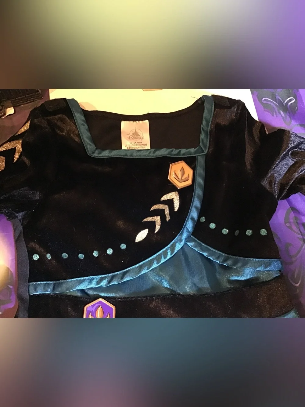 Disney parks frozen Anna girls costume dress up size 4